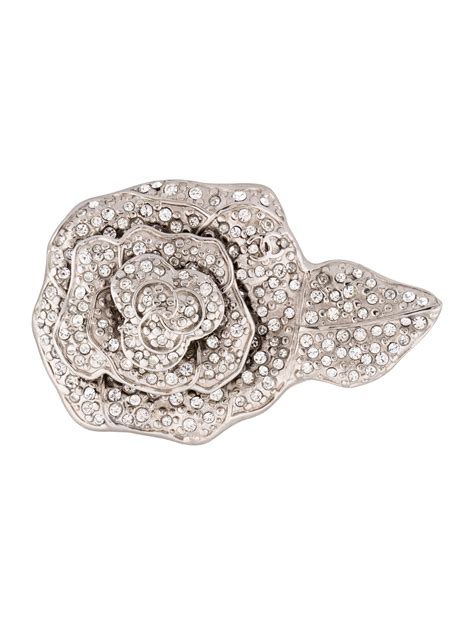 chanel camellia diamond brooch|chanel camellia brooch for sale.